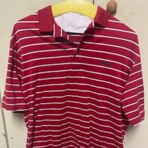 Polo Golf size large Sea Island golf shirt red and white striped